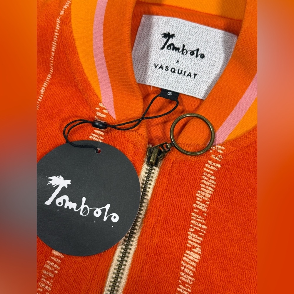 Tombolo x Vasquiat Parrot El pájaro Cubano Organic Cotton Terry Shirt Small NWT - Picture 5 of 6